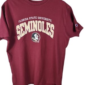 Champion, Woman's Seminoles Tee, in Great Condition, no Pulls,or Spots, Sz L